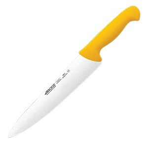 Нож поварской «2900»;сталь нерж.,полипроп.;,L=387/250,B=51мм;желт.,металлич. COM- 4072439