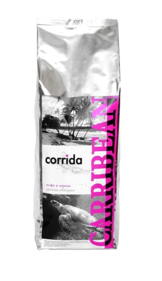 Кофе в зернах свежей обжарки Corrida Carribean blend 1 кг CA-009