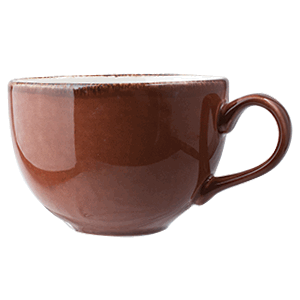 Чашка чайная «Террамеса Мокка»;фарфор;228мл;D=9,H=6см;тем.корич. COM- 3140416