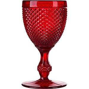 Бокал для вина «Бикос»;стекло;280мл;D=88,H=170мм;красный COM- 1050377