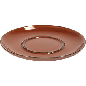 Блюдце;керамика;D=135/60,H=12мм;коричнев. COM- 3024218