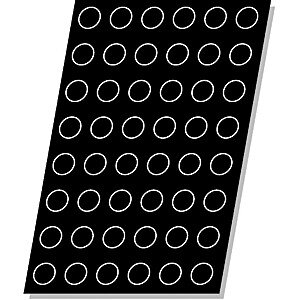 Форма кондитерская «Полусфера» [70 ячеек];силикон,стеклопласт.;D=29,H=18,L=600,B=400мм;черный COM- 4142823
