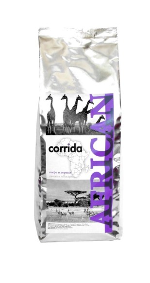 Кофе в зернах свежей обжарки Corrida African blend 0,25 кг CA-014