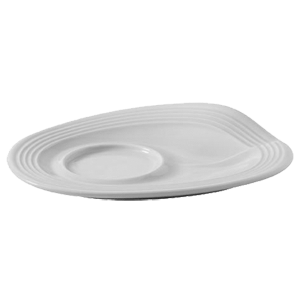 Блюдце «Фруассэ»;фарфор;,H=2,L=13,B=10см;белый COM- 3022006