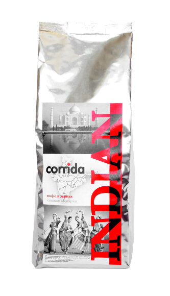 Кофе в зернах свежей обжарки Corrida Indian blend 1 кг CA-015