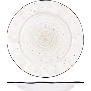 Тарелка «Пастораль» мелкая;фарфор;D=270,H=25мм;серый COM- 3012392