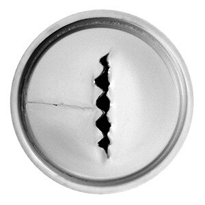 Насадка кондитерская «Рифленая лента»;сталь;D=22,H=30мм;металлич. COM- 4144259