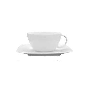 Чашка чайная «Виктория»;фарфор;280мл;D=108,H=55,L=120мм;белый COM- 3140382
