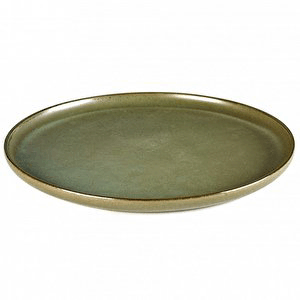 Тарелка «Серфис»;керамика;D=240,H=15мм;зелен. COM- 3012481