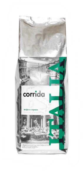 Кофе в зернах свежей обжарки Corrida Italy 0,5 кг CA-025