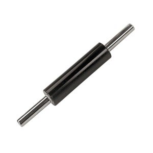 Скалка с вращающимися ручками;антиприг.покр.,сталь нерж.;,L=480/250,B=65мм;черный,металлич. COM- 4141905