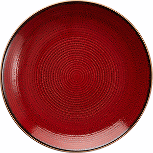 Тарелка «Джаспер» мелкая;фарфор;D=177,H=23мм;белый,красный COM- 3014370