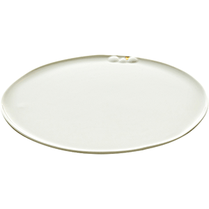 Тарелка «Боксис» с золотой точкой;фарфор;D=29см;белый COM- 3013435