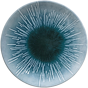 Тарелка мелкая «Нанокрем Блю»;фарфор;D=190,H=22мм;голуб. COM- 03014414