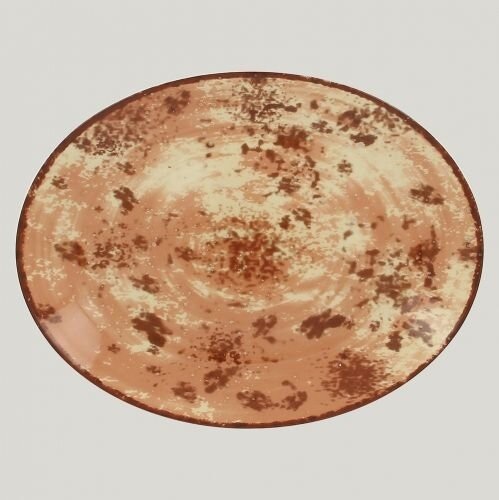 Тарелка RAK Porcelain Peppery овальная плоская 26*19 см, красный цвет, RIC - 81220279