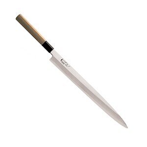 Нож янагиба д/суши,сашими;сталь нерж.,бук;,L=450/300,B=35мм;св. дерево,металлич. COM- 4070353
