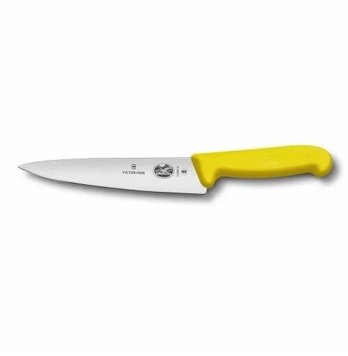 Нож поварской 19 см фиброкс ручка желтая Victorinox Fibrox, RIC - 70001148