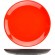 Тарелка плоская б/полей «Кармин»;керамика;D=21см;красный,черный COM- 3013176