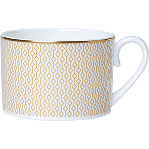 Чашка чайная «Даймонд»;кост.фарф.;200мл;D=6см;золотой,белый COM- 3141621