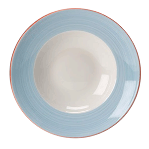 Тарелка для пасты «Рио Блю»;фарфор;D=30см;белый,синий COM- 3012179
