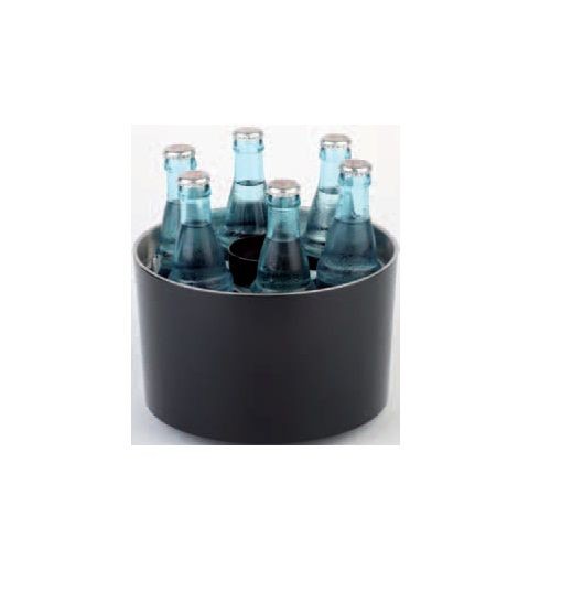 Емкость для охлаждения бутылок d=23 см. h=14 см. черная, пластик. APS /1/ РАСПРОДАЖА, MAG - 45531