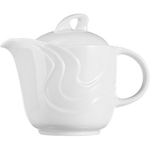 Чайник заварочный «Мелодия» с крышкой;фарфор;385мл;D=87,H=115,B=145мм;белый COM- 3150334