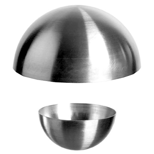 Форма кондитерская «Полусфера»;сталь нерж.;D=8,H=4см;металлич. COM- 4142895