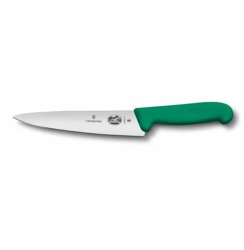 Нож поварской 19 см фиброкс ручка зеленая Victorinox Fibrox, RIC - 70001146