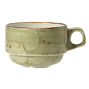 Чашка кофейная «Крафт Грин»;фарфор;100мл;D=65,H=50,L=85мм;зелен. COM- 3130535