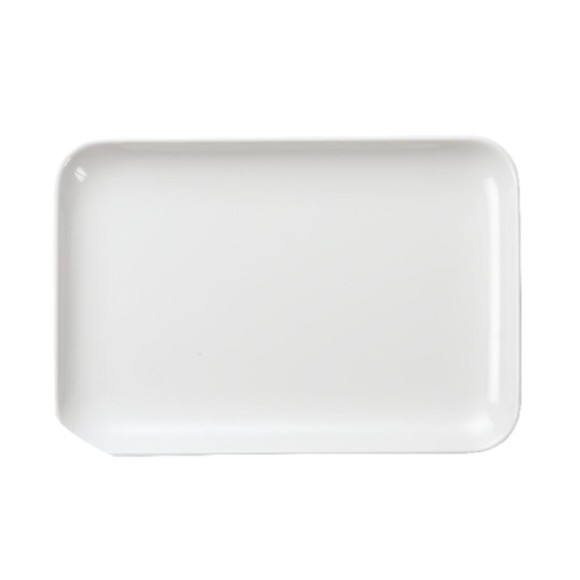 Блюдо 28,9*20,3*2,3 см прямоуг. с бортом White пластик меламин , RIC - 81229954