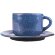 Пара кофейная «Млечный путь голубой»;фарфор;80мл;голуб.,черный COM- 3130777