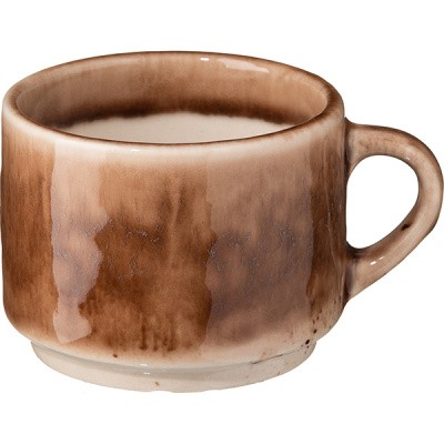 Чашка чайная «Маррон Реативо»;фарфор;200мл;коричнев.,бежев. COM- 3141637