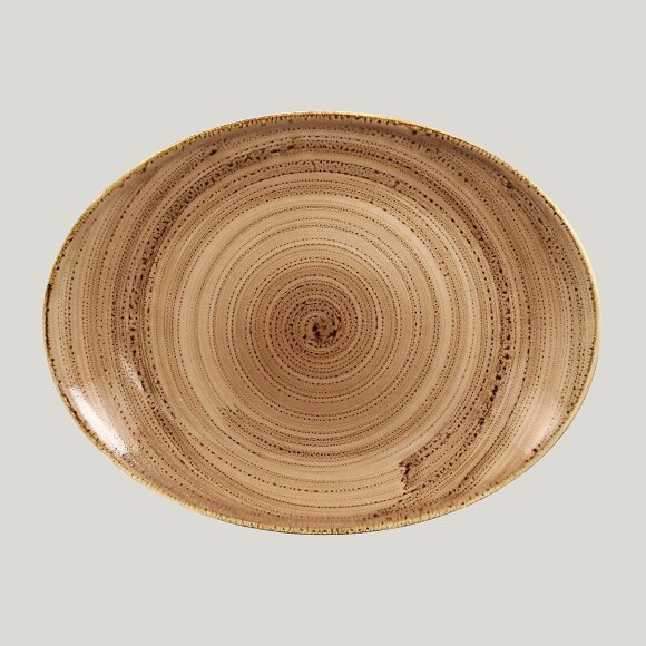 Овальная тарелка RAK Porcelain Twirl Shell 36*27 см, RIC - 81220457