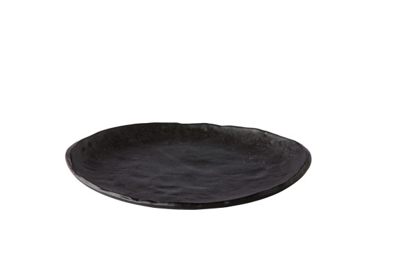 Тарелка мелкая 21 см, цвет черный, Oyster