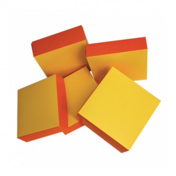 Коробка для кондитерских изделий 20*20*5 см, оранжевый-жёлтый, картон, Garcia de Pou, RIC - 81211045