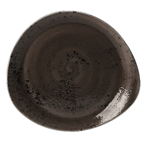Тарелка «Крафт Грэй» мелкая;фарфор;,H=37,L=305,B=275мм;серый COM- 3012164