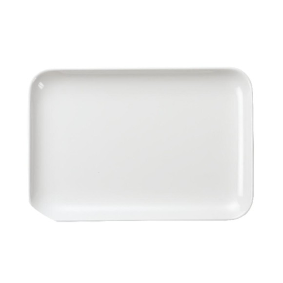 Блюдо 33,7*23,2*2,5 см прямоуг. с бортом White пластик меламин , RIC - 81229953