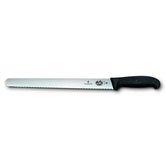 Нож для нарезки 36 см волнистое лезвие черная фиброкс ручка Victorinox Fibrox, RIC - 70001157