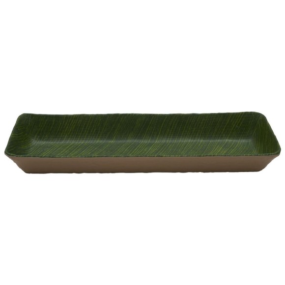 Салатник 2500 мл 53*16,2*6,5 см прямоуг. Green Banana Leaf пластик меламин , RIC - 81290154