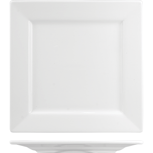 Тарелка «Кунстверк» квадратная;фарфор;,L=24,3,B=24,3см;белый COM- 3012310