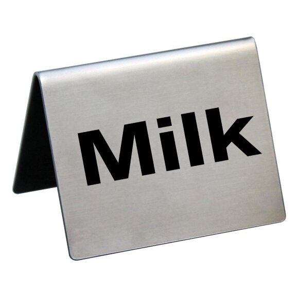 Табличка "Milk" 5*4 см, сталь, , RIC - 81200200