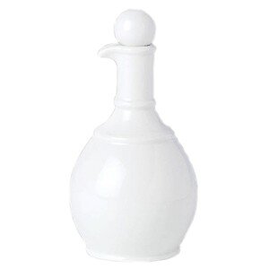 Бутылка для масла и уксуса с крышкой «Симплисити Вайт»;фарфор;170мл;D=55,H=145мм;белый COM- 3171041