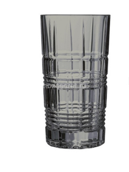 Набор 4-х стаканов высоких 380мл, Даллас Сияющий графит, MRP - P9317