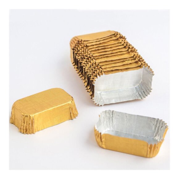 Тарталетка алюминиевая 4,7*3,7*1,5 см, золотая, 1000 шт, Garcia de PouИспания, RIC - 81211253