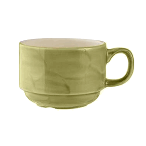 Чашка чайная «Феннель»;фарфор;200мл;D=8,H=6см;зелен.,бежев. COM- 3140653