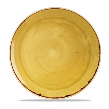 Тарелка мелкая 28,8см без борта stonecast цвет mustard seed yellow