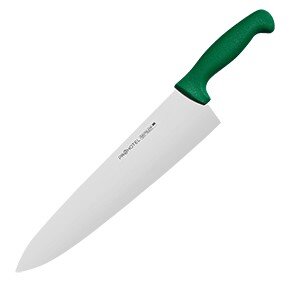 Нож поварской «Проотель»;сталь нерж.,пластик;,L=435/285,B=65мм;зелен.,металлич. COM- 4071974