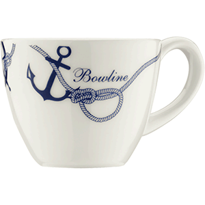 Чашка кофейная «Неви» с рисунком;фарфор;230мл;белый,синий COM- 3130994