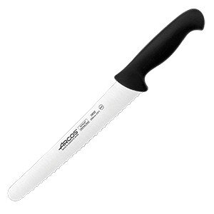 Нож для хлеба «2900»;сталь нерж.,полипроп.;,L=39/25,B=4см;черный,металлич. COM- 4070597