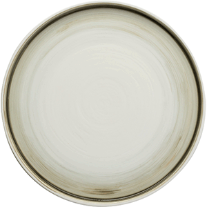 Тарелка «Айсио» с высоким бортом;фарфор;D=225,H=17мм;белый,серый COM- 3014368